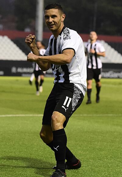 Adrián Martínez abrió el marcador a favor de Libertad en el juego contra Guaireña y que terminó en goleada por 5-2.