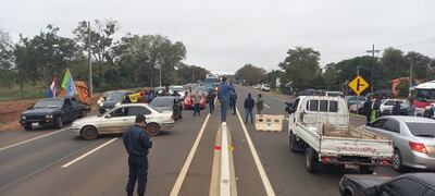 Cierre de la Ruta PY02 en zona de Coronel Oviedo