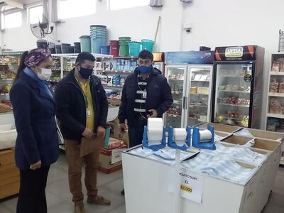 El operativo de control del protocolo se inició ayer en la zona céntrica de Presidente Franco.