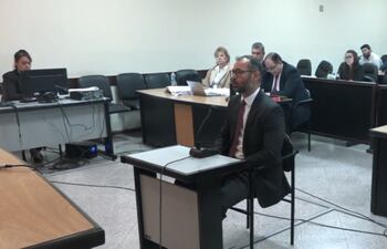 Pablo Seitz, titular de la DNCP, en una de sus declaraciones a favor de las investigaciones hechas por ABC Color sobre posibles irregularidades en la SET.