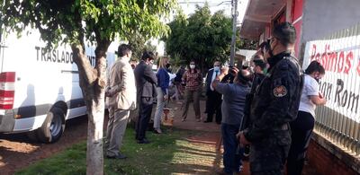 Miembros del Tribunal y las partes, presenciaron la reconstrucción del crimen.