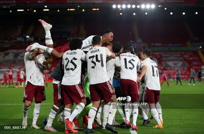 Arsenal eliminó al campeón de la Premier League, Liverpool.