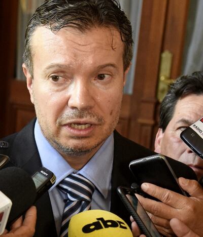 Carlos Arregui, ministro de la Secretaría de Prevención de Lavado de Dinero  (Seprelad) explicó el proceso en el Gafilat.