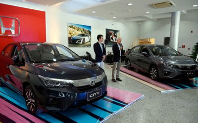 Camilo José Carrizosa y Camilo Carrizosa, gerente general y presidente de Vicar, respectivamente, resaltaron las bondades del Nuevo Honda City.