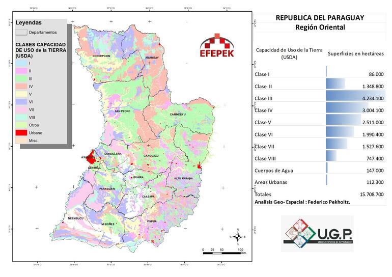 Mapa de áreas de siembras