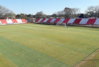 Vista del estadio Ka´arendy del club General Caballero de Juan León Mallorquín. Foto, @Karai_pelota