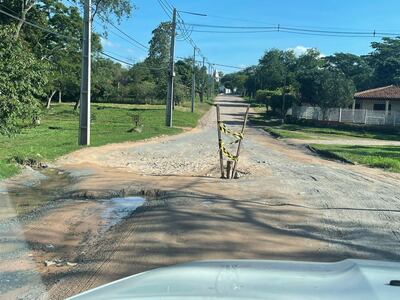 Lamentable estado de la calle Paseo de Fátima