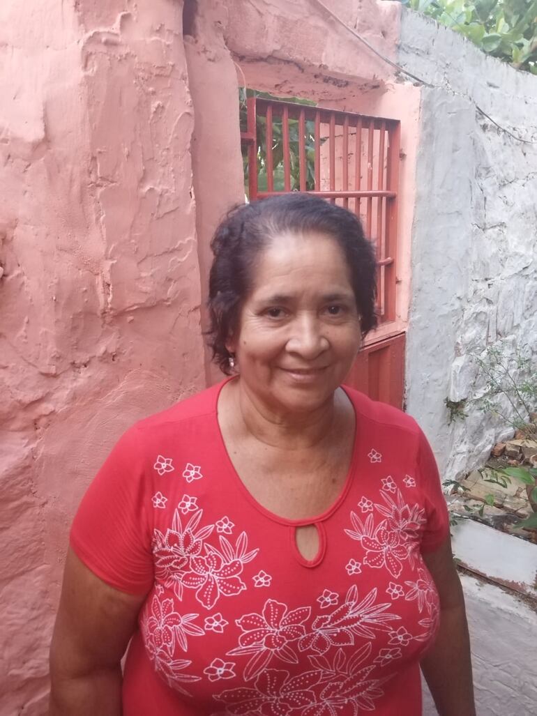 Jacinta Leguizamón, presidente de la comisión vecinal "Stella Maris" del barrio San Jerónimo.