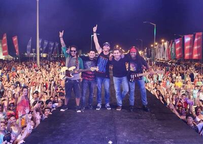 El grupo Los Verduleros actúa este viernes en San Bernardino.