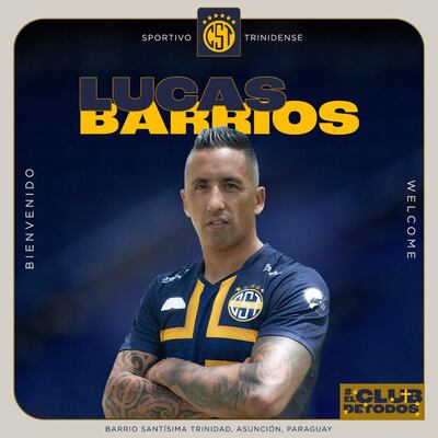 Lucas Barrios, nuevo jugador de Trinidense.