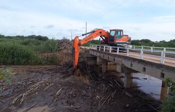 La limpieza en la zona de Gral. Díaz predispone el mejor escurrimiento de las aguas.