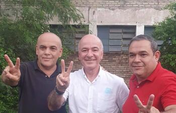 Basilio Núñez, Luis Alberto López y Ruben Antonio Roussillón.