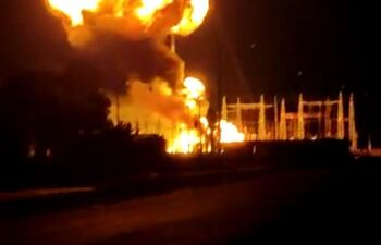 Incendio Subestación de Paranambú Domingo Martinez de Irala