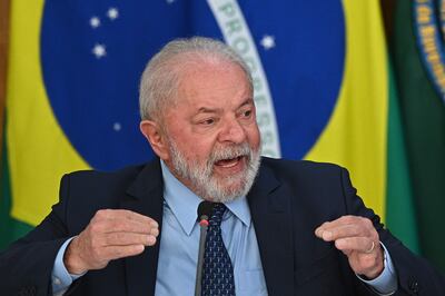 Luiz Inácio Lula da Silva, presidente de Brasil.