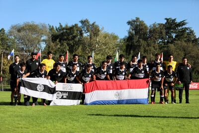Plantel Sub 17 de Olimpia que disputa el torneo Canteras de América
