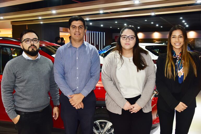 Emilio Núñez, José Pereira, Claudia Páez y Macarena Mundo.
