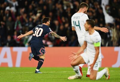 Messi marco este martes 28 de septiembre su primer gol con el PSG.