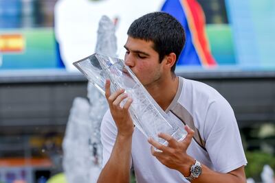 El tenista español Carlos Alcaraz conquistó el Miami Open.