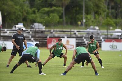 Jugadores de Guaireña, durante la etapa precompetitiva.