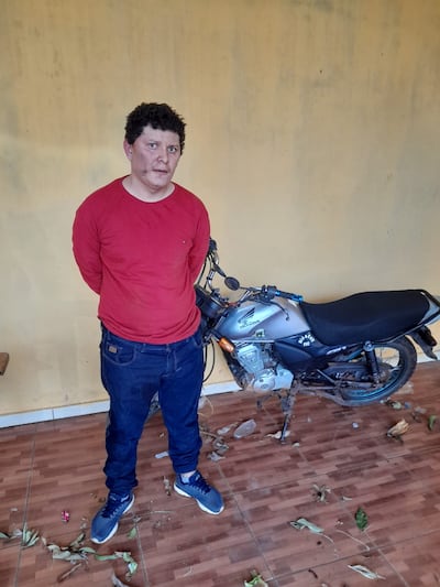 Darío Ramón Rojas Ortiz, detenido tras una persecución.