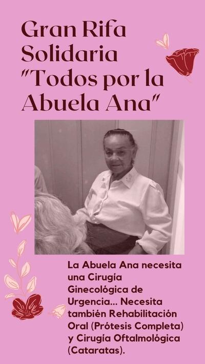 Se encuentra disponible una rifa para recaudar fondos y poder cubrir los gastos médicos que necesita Ana Dejesús Ovelar Talabera de 68 años de edad.