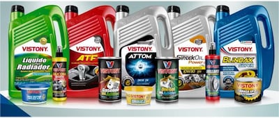 Refrigerantes, aceites minerales y sintéticos de usos diversos, grasas, aditivos y siliconas integran el portfolio de Vistony.