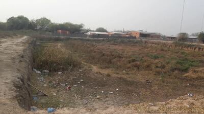 Tajamares completamente secos en Toro Pampa.