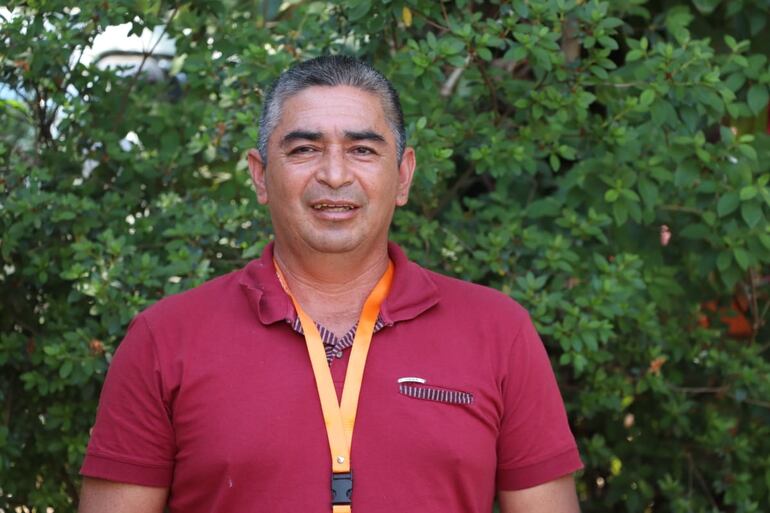  Ángel Vera Sales dirigente del pueblo Ava Guaraní, de la comunidad Fortuna distrito de Curuguaty departamento de Canindeyú.