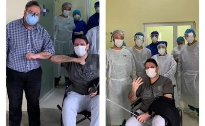 El médico, quien es jefe de neumología en la Décima Región Sanitaria y pieza  clave en la lucha contra el covid-19 en Alto Paraná, se mostró muy agradecido con el personal de blanco.