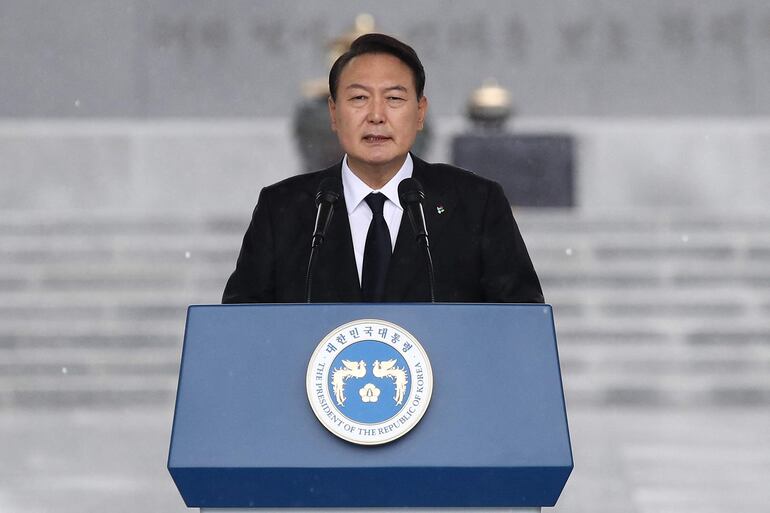 Yoon Suk-yeol, presidente de Corea del Sur.