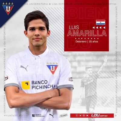Amarilla ya conoce el fútbol ecuatoriano, ya que pasó por Universidad Católica de ese país.