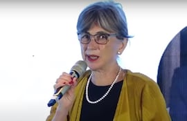 La periodista y traductora española Pilar del Río, presidenta de la Fundación José Saramago, durante su participación en la CILPE 2023.