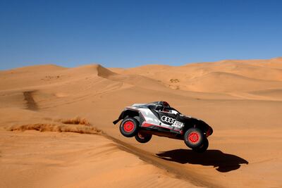 Carlos Sainz celebró este jueves su segunda victoria en el Dakar 2022.