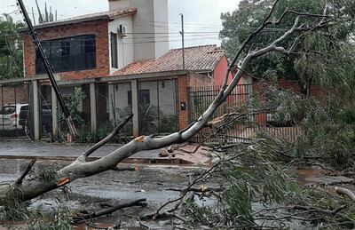 Vendaval breve y furioso atravesó el país