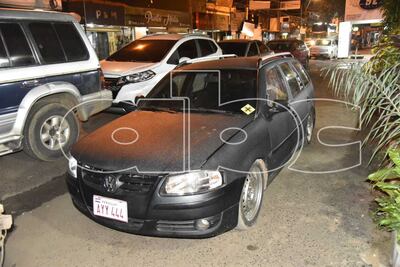 El vehículo incautado,