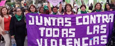 Marcha feminista Perú.