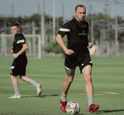 Marcelo “Chelo” Díaz (35), mediocampista chileno de Libertad.