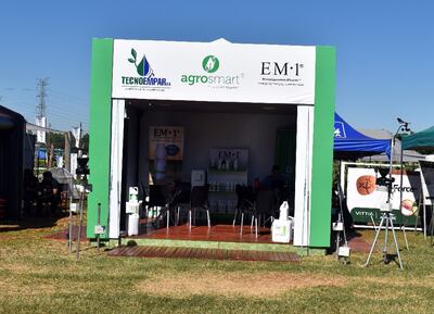 Durante la Expo Hortipar los productores tuvieron la posibilidad de conocer más sobre los microorganismos eficientes o EM.