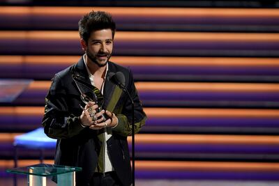 El cantante colombiano Camilo fue uno de los grandes ganadores del Premio Lo Nuestro, celebrado anoche en Miami.