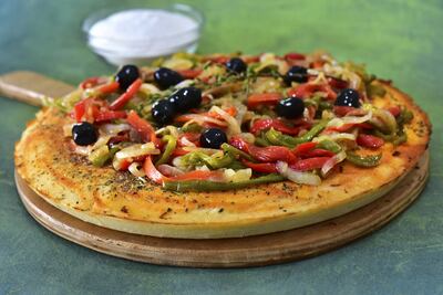 Prepizza de harina de arroz.