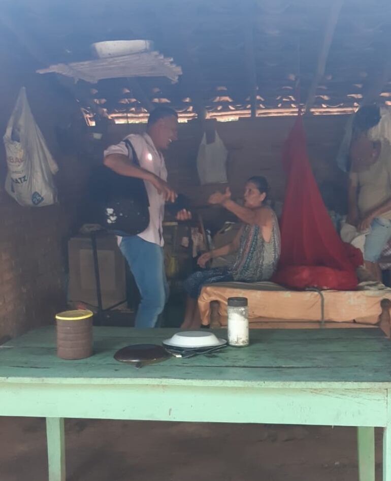 Uno de los hijos de la pareja, Luis Alberto Cantero(44),después de 16 años retornó a su hogar pero con problema mental