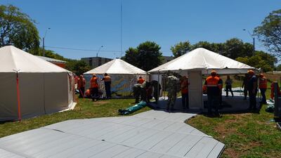 Instalaron un centro de atención portátil en el Hospital Nacional de Itauguá (HNI).
