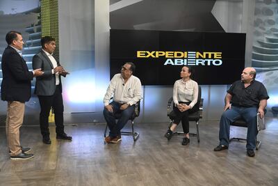 Juan Planás, Tania Villalba y Julio Mendoza Yampey estuvieron anoche en "Expediente Abierto".