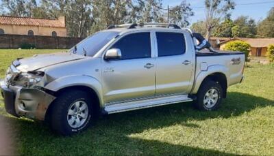 Vehículo que conducía el hijo del legislador al momento del choque.