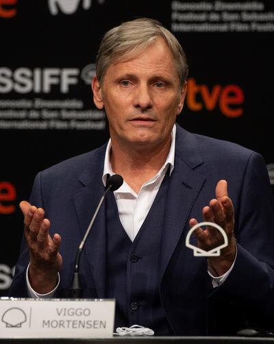 El actor estadounidense Viggo Mortensen, en el Festival de San Sebastián, donde recibirá el Premio Donostia en reconocimiento a su carrera cinematográfica.