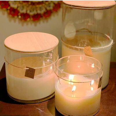 Las velas de Misty están elaboradas 100% con cera de soja.