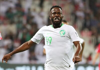 Fahad Al-Muwallad, delantero de Arabia Saudí, que fue excluido del Mundial de Qatar.