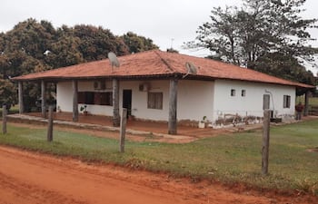 Casco de la estancia Lusipar, en San Pedro, que cuenta con unas 6.000 hectáreas que fue comisado y es administrado por la Senabico.