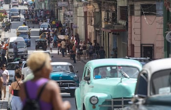 Fotografía de una de las calles del centro en La Habana, Cuba.
