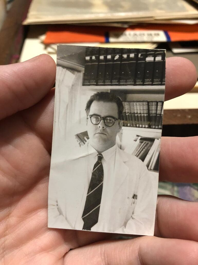 Dr. Telmo Aquino en los primeros años como médico. (gentileza).